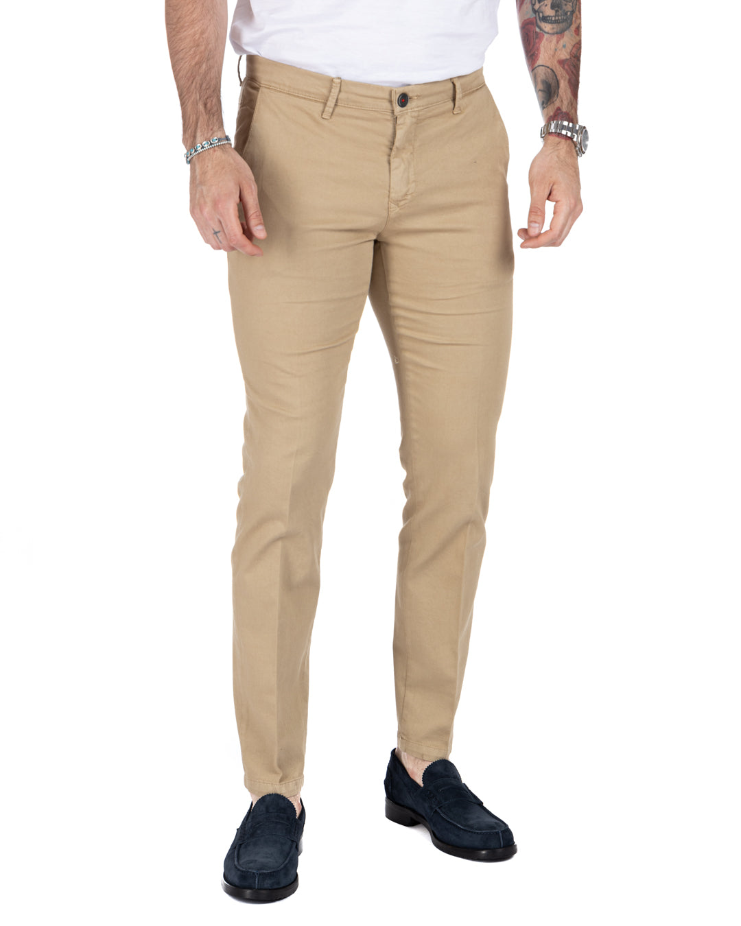 Bill - pantalone armaturato cammello