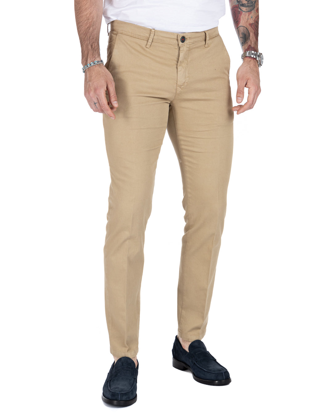 Bill - pantalone armaturato cammello