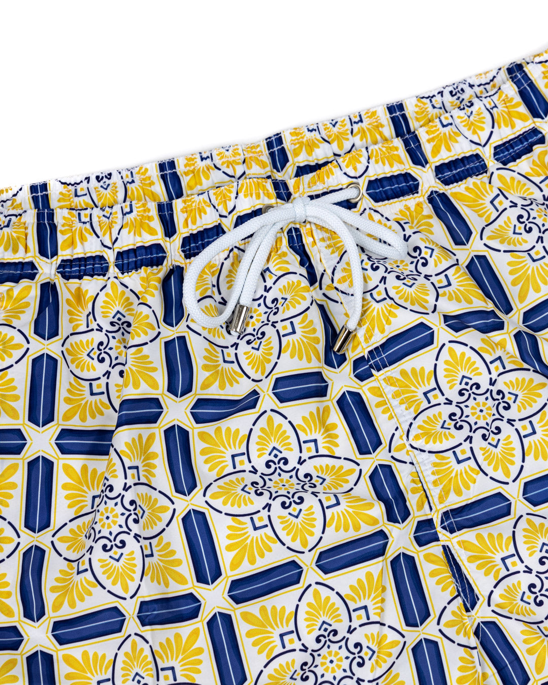 Maillot de bain - Motif majolique jaune