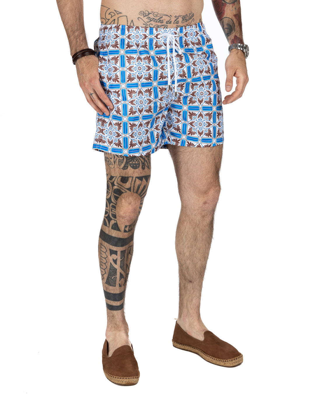 Costume da bagno - Fantasia maiolica marrone