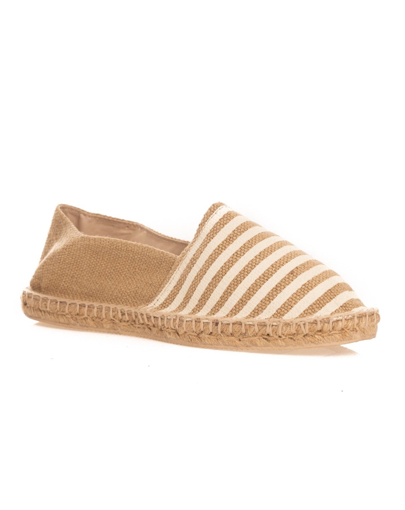 BEIGE STRIPED ESPADRILLES