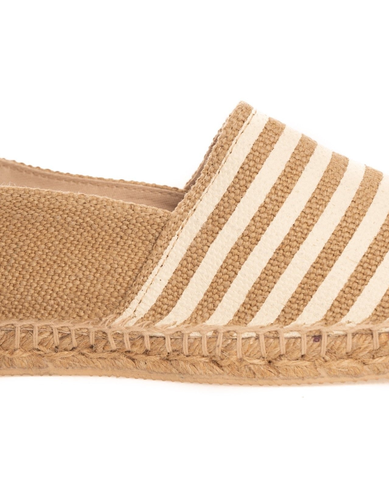BEIGE STRIPED ESPADRILLES