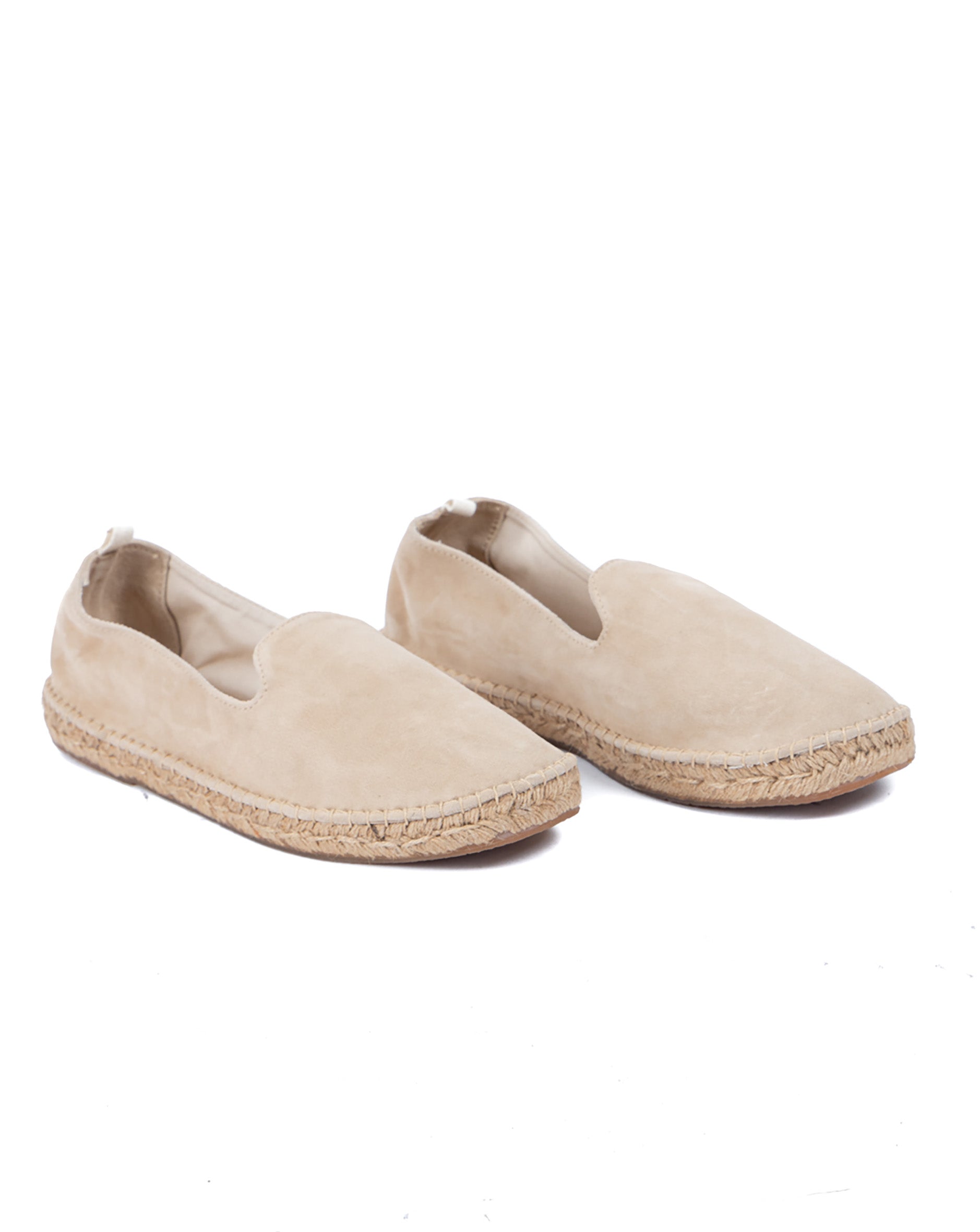 Athènes - espadrille en daim beige