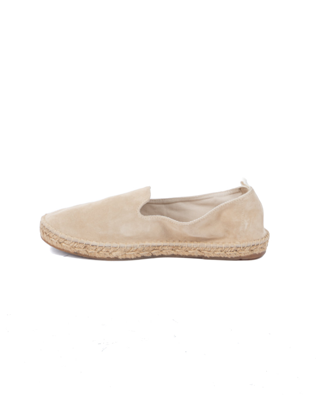 Athènes - espadrille en daim beige