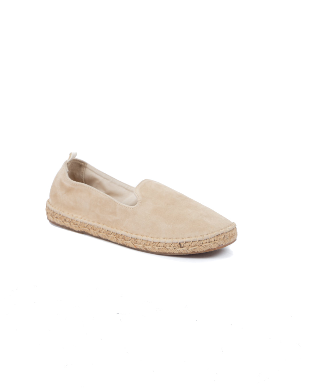 Athènes - espadrille en daim beige