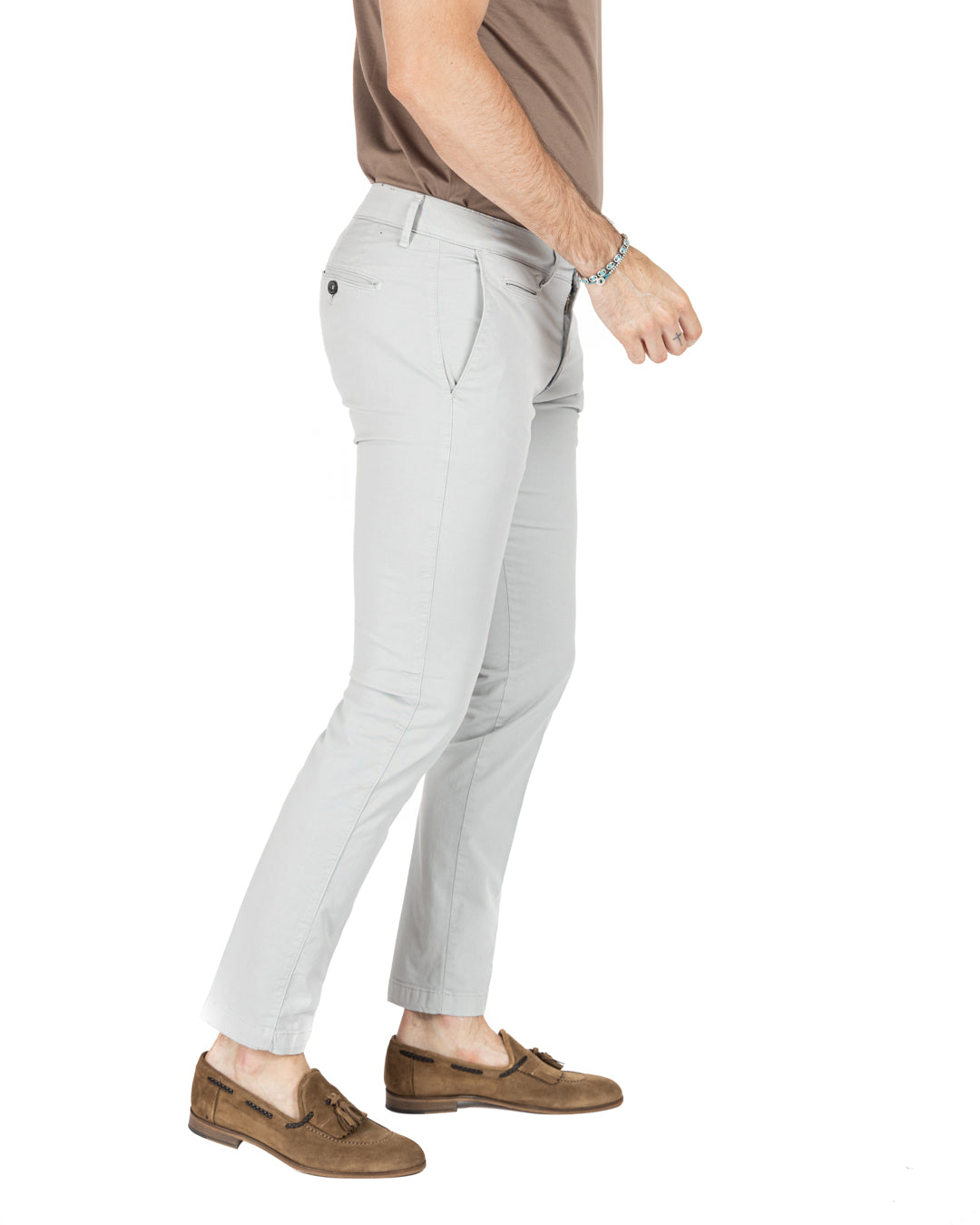Frank - gray basic trousers