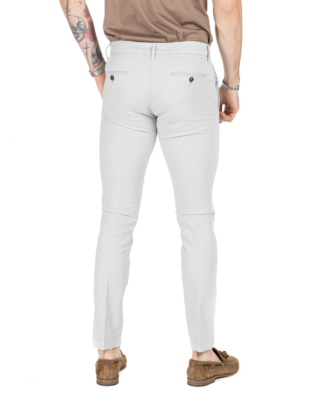 Frank - gray basic trousers