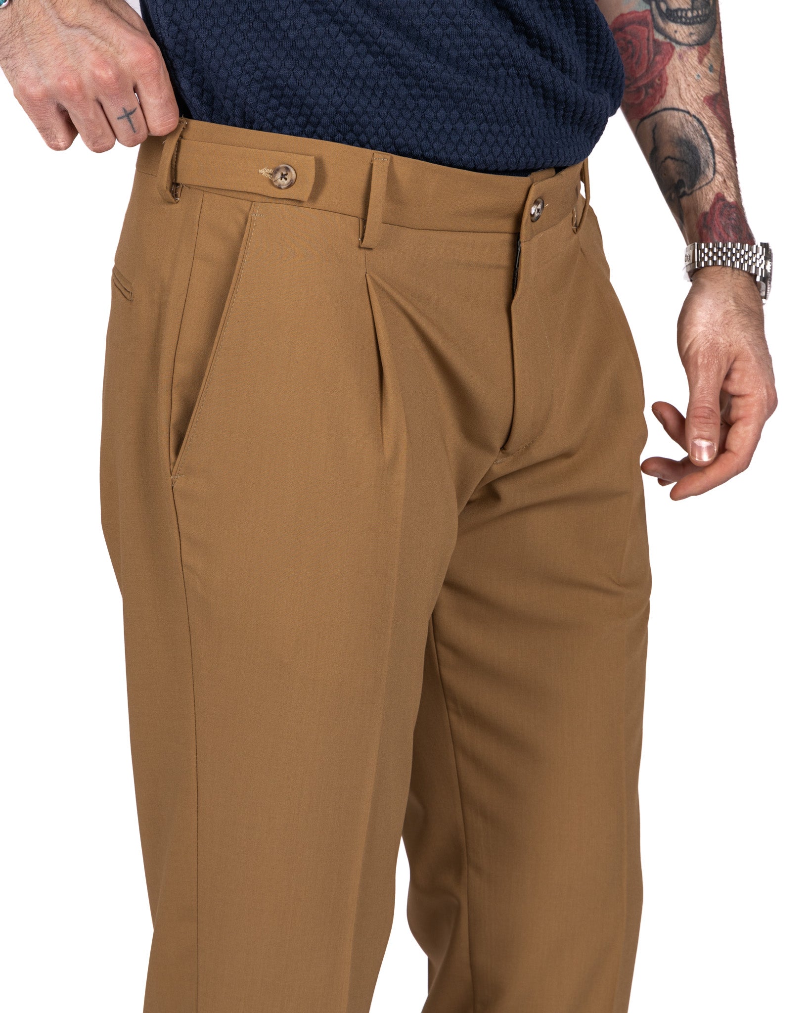 Milano - pantalon basique beige