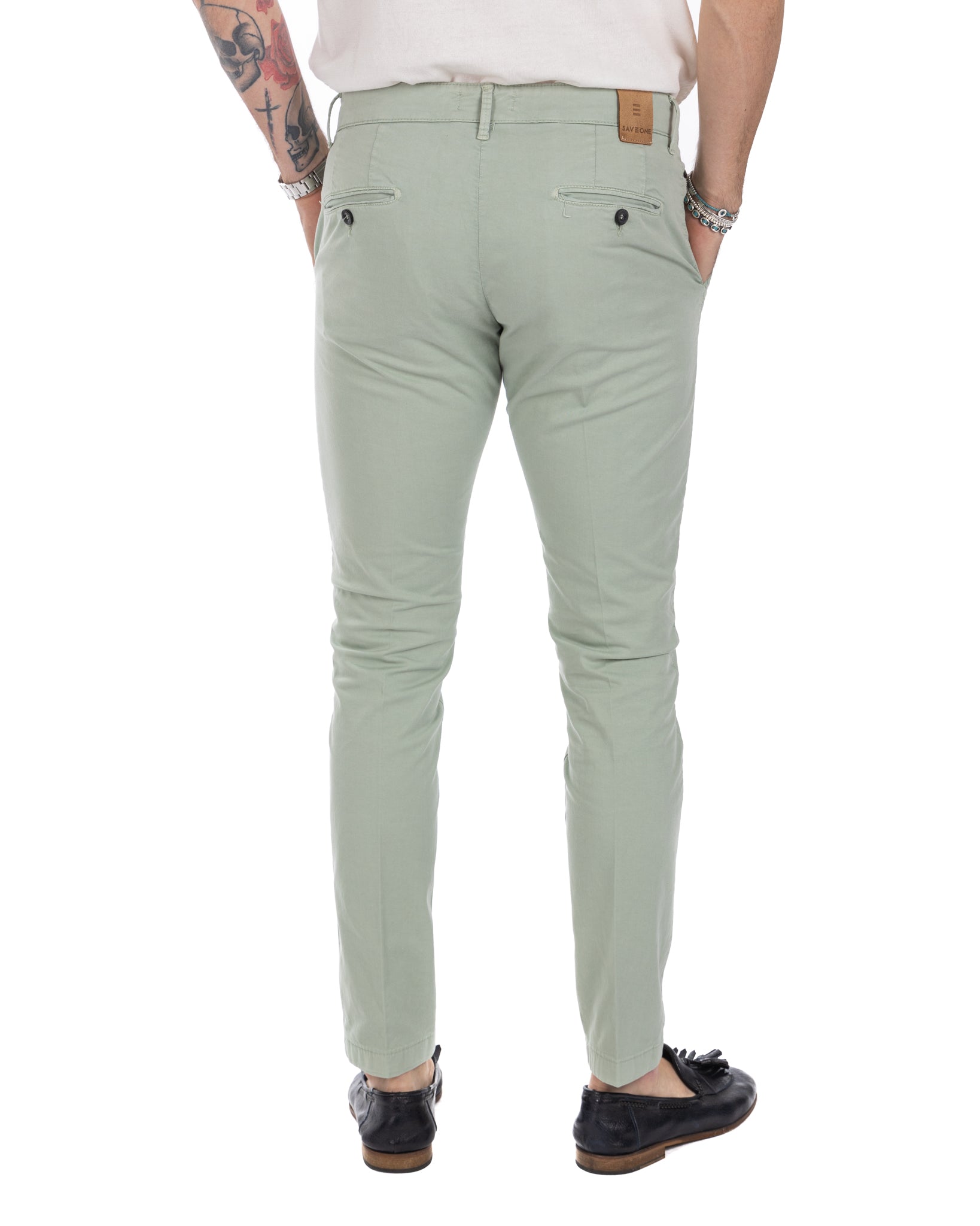 Frank - pantalon basique pistache