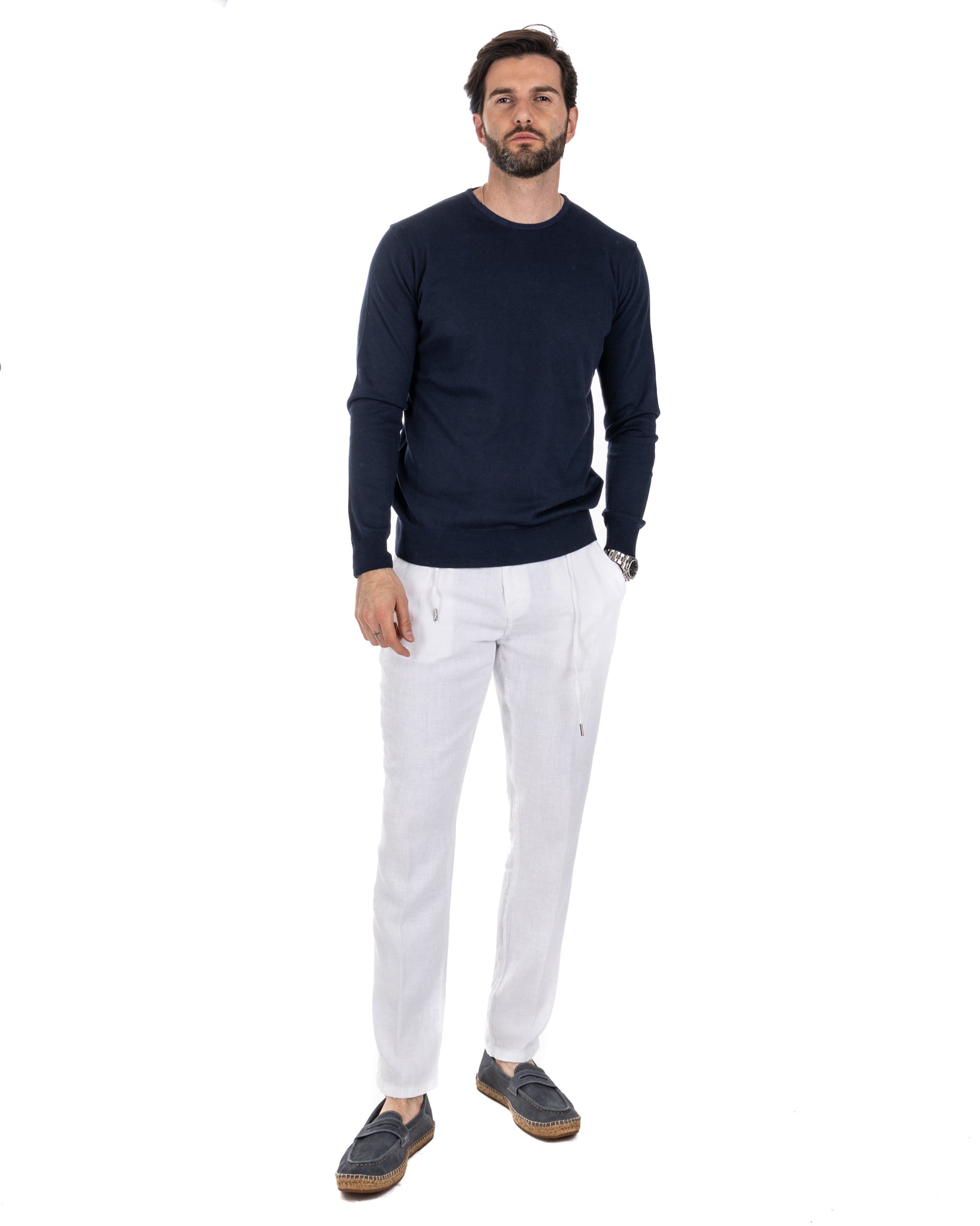 Daniil - maglioncino in cotone blu