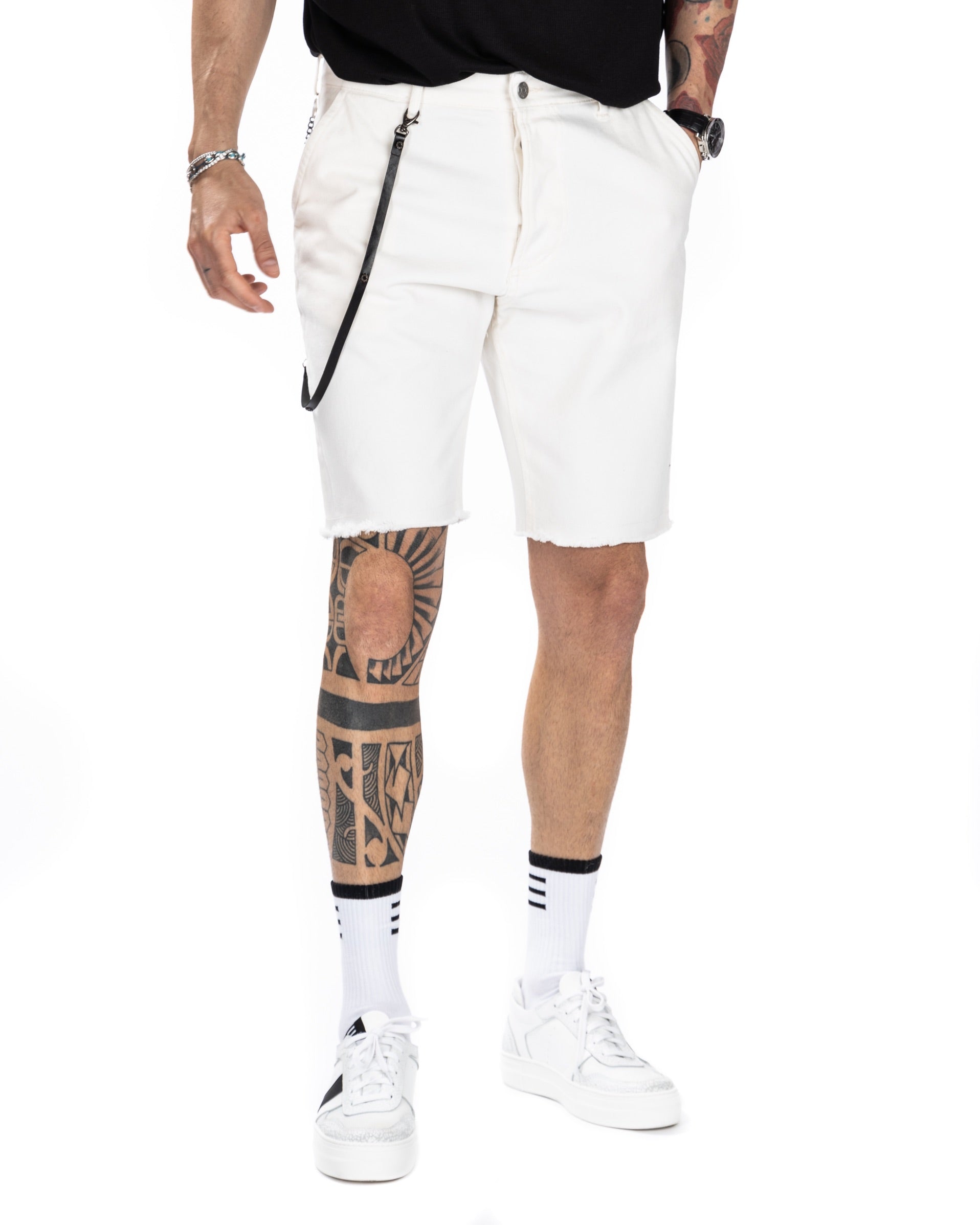 BULL - WHITE JEANS BERMUDA