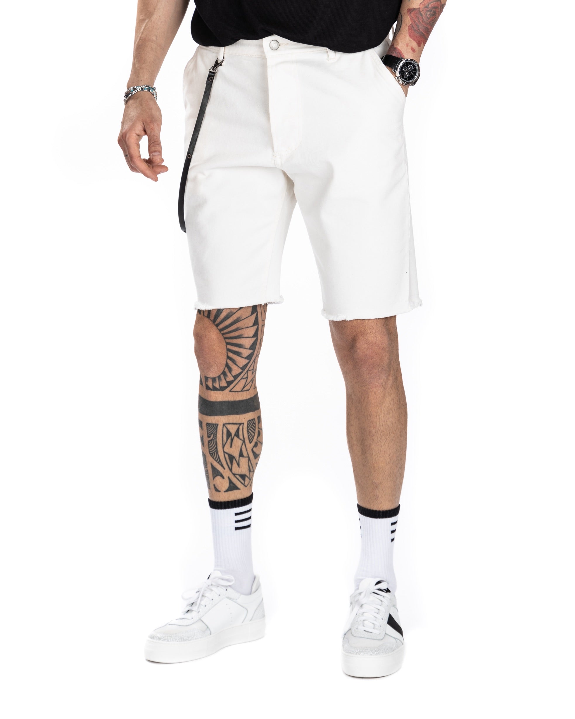 BULL - WHITE JEANS BERMUDA