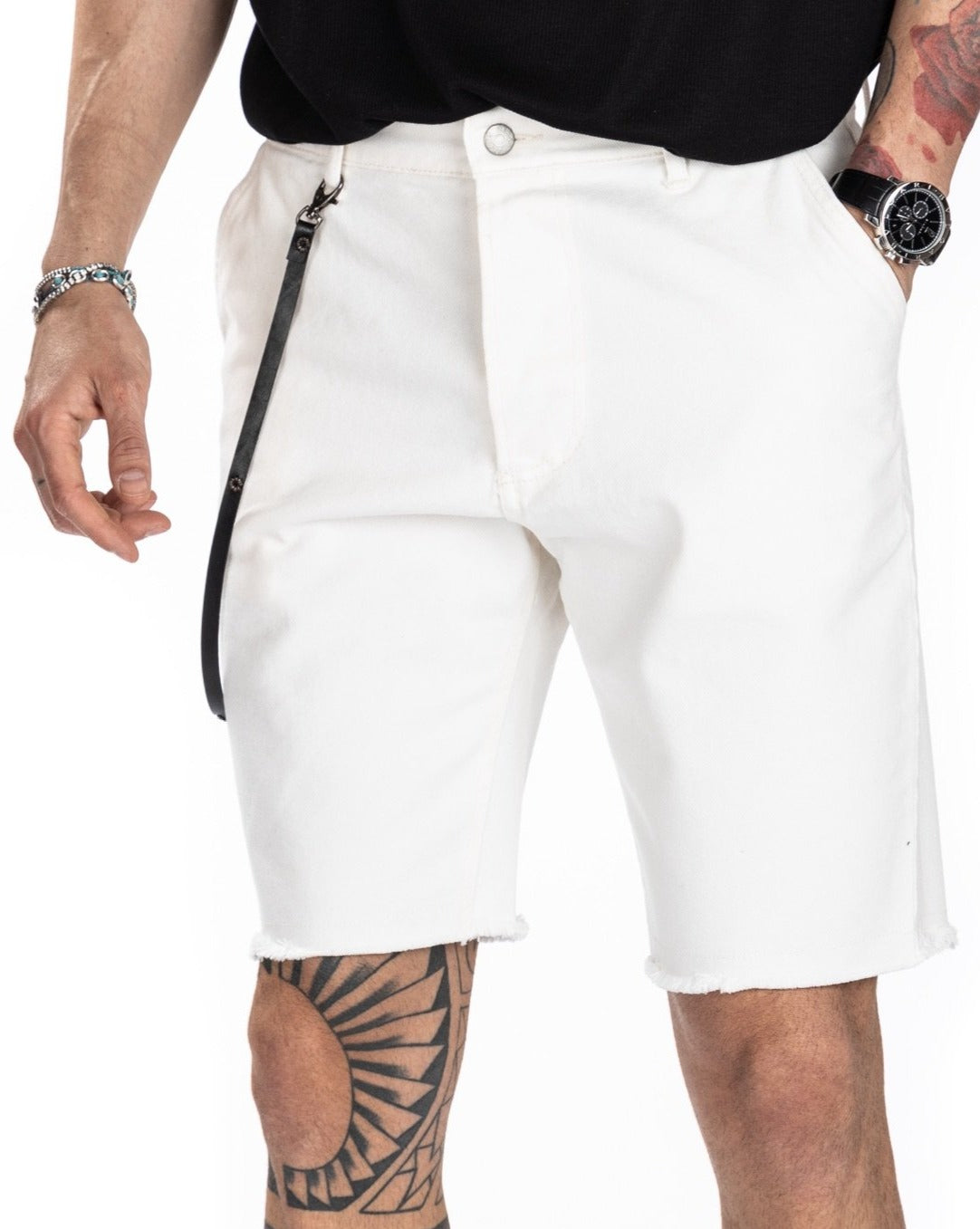 BULL - WHITE JEANS BERMUDA