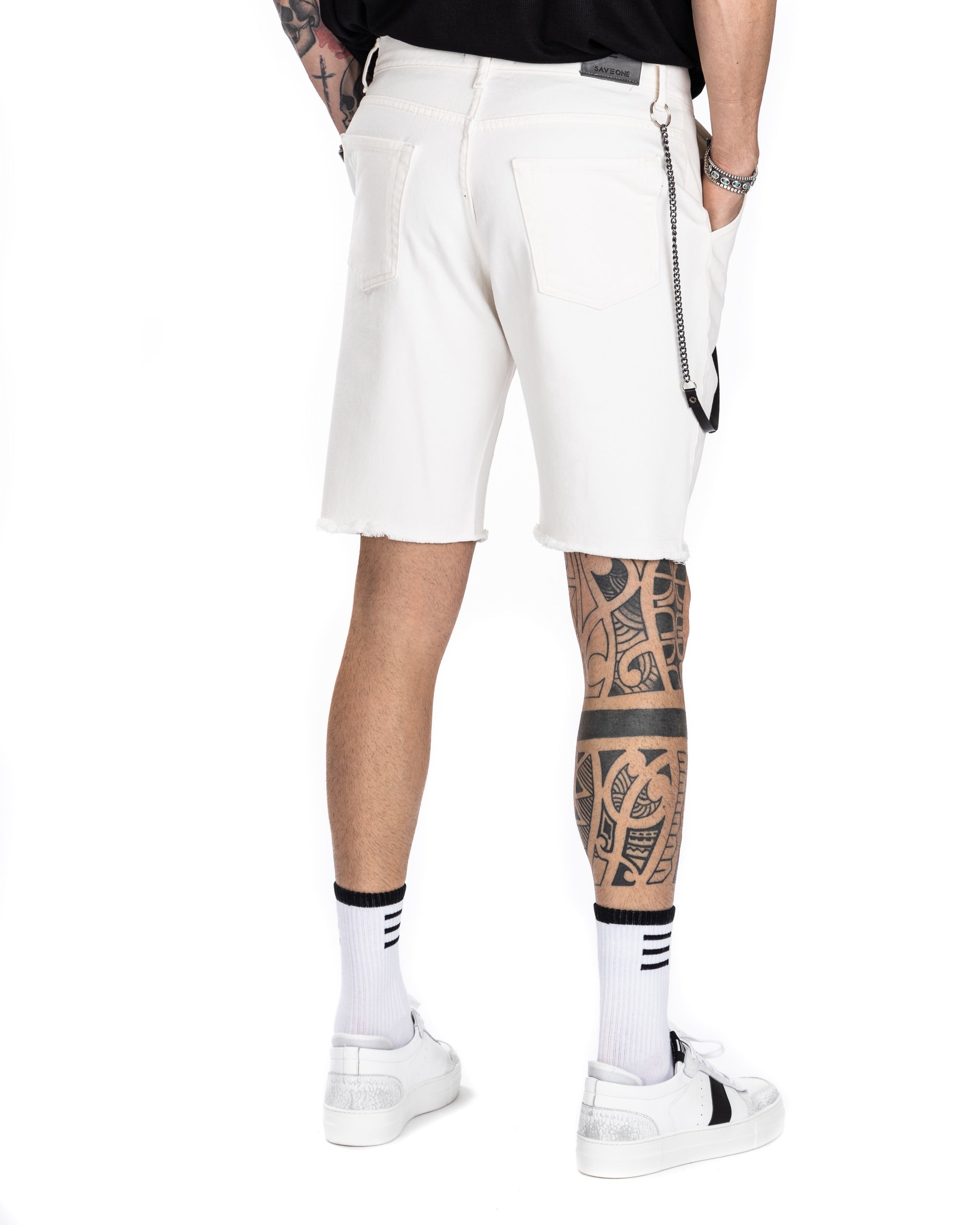 BULL - WHITE JEANS BERMUDA