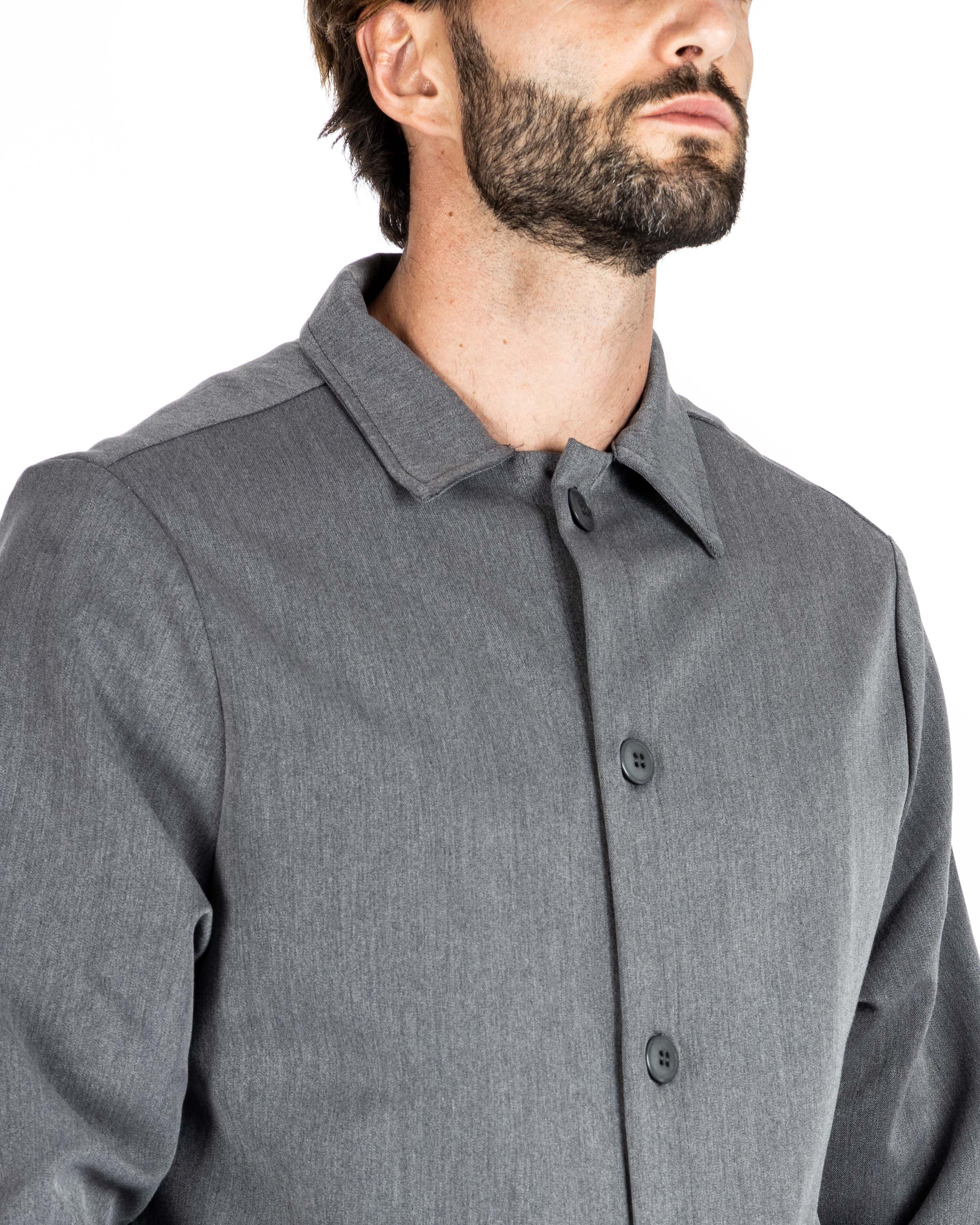 WILLIAM - GRAY SHIRT WITH BIG POCKETS