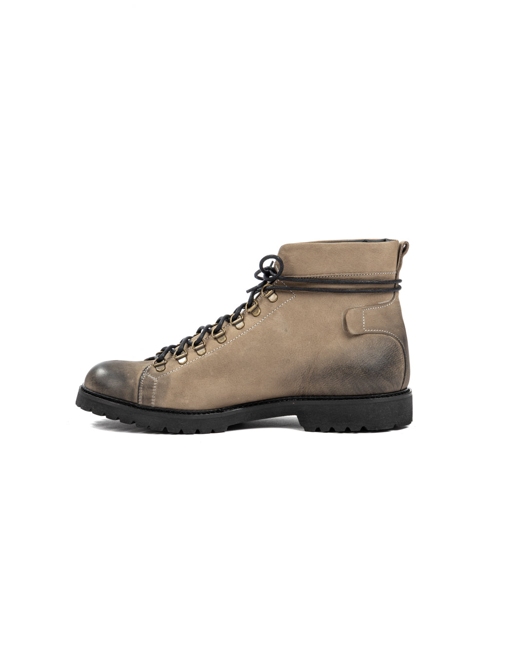 APOLLO - BOTTINES EN CUIR NUBUCK MUD