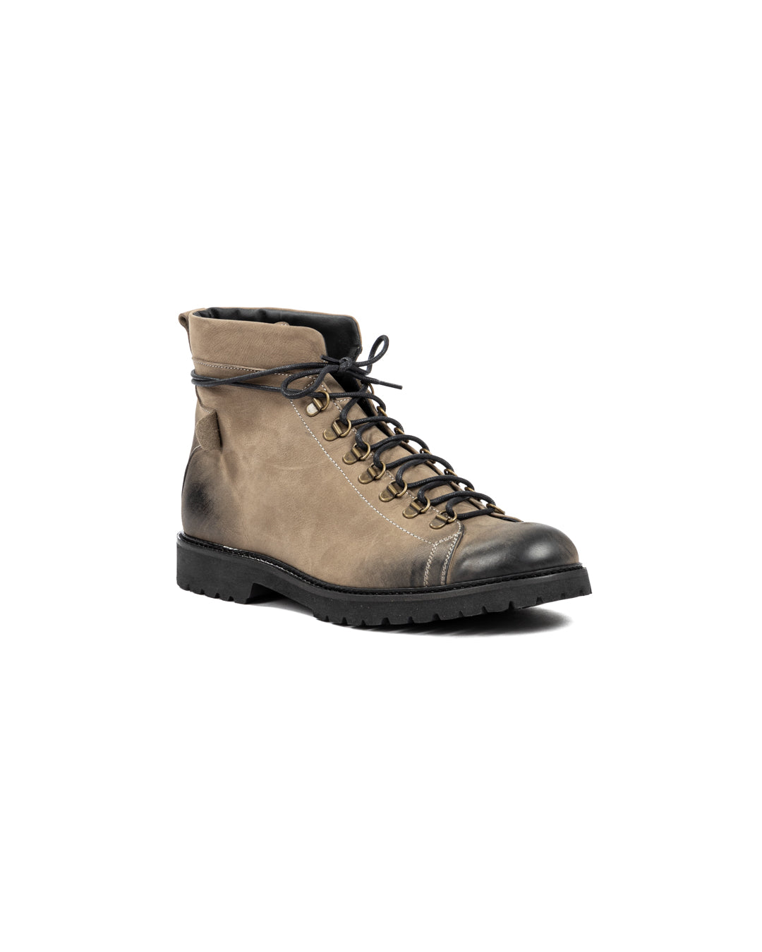 APOLLO - BOTTINES EN CUIR NUBUCK MUD