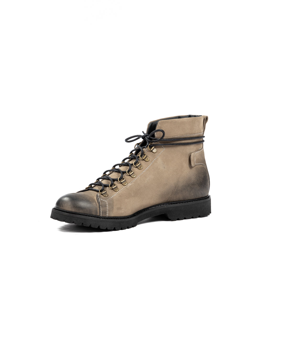 APOLLO - BOTTINES EN CUIR NUBUCK MUD