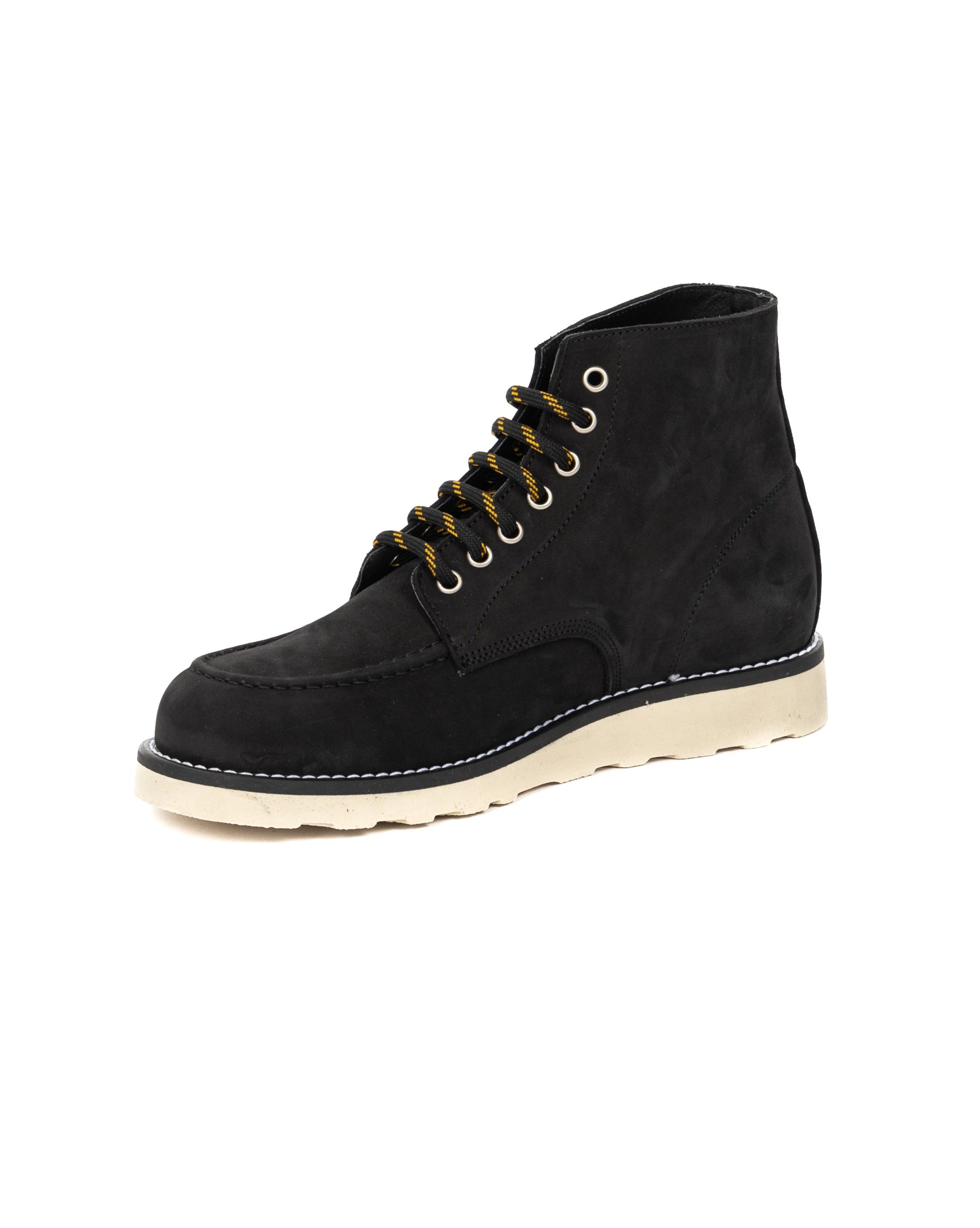 Moon - black nubuck leather boot