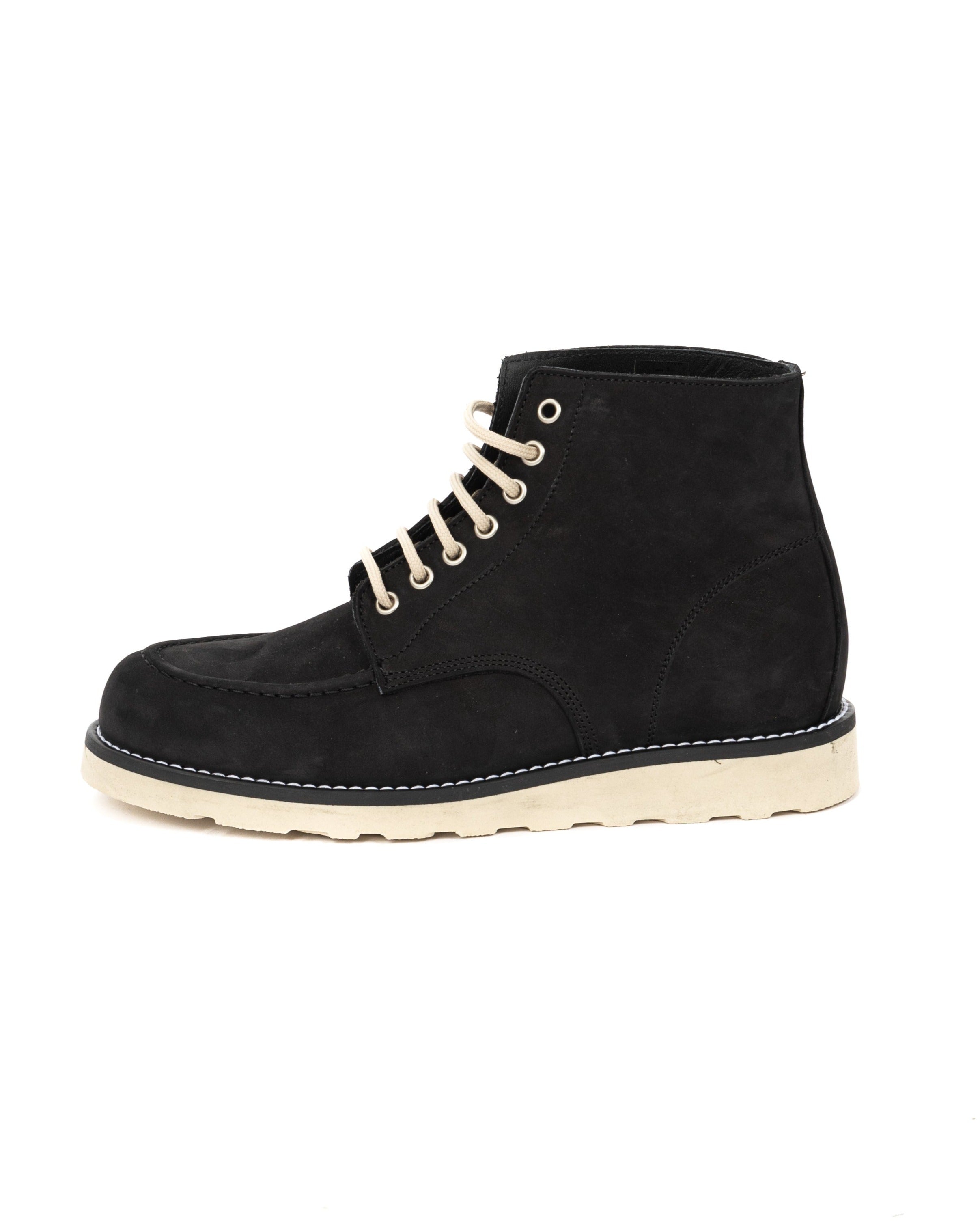 Moon - black nubuck leather boot