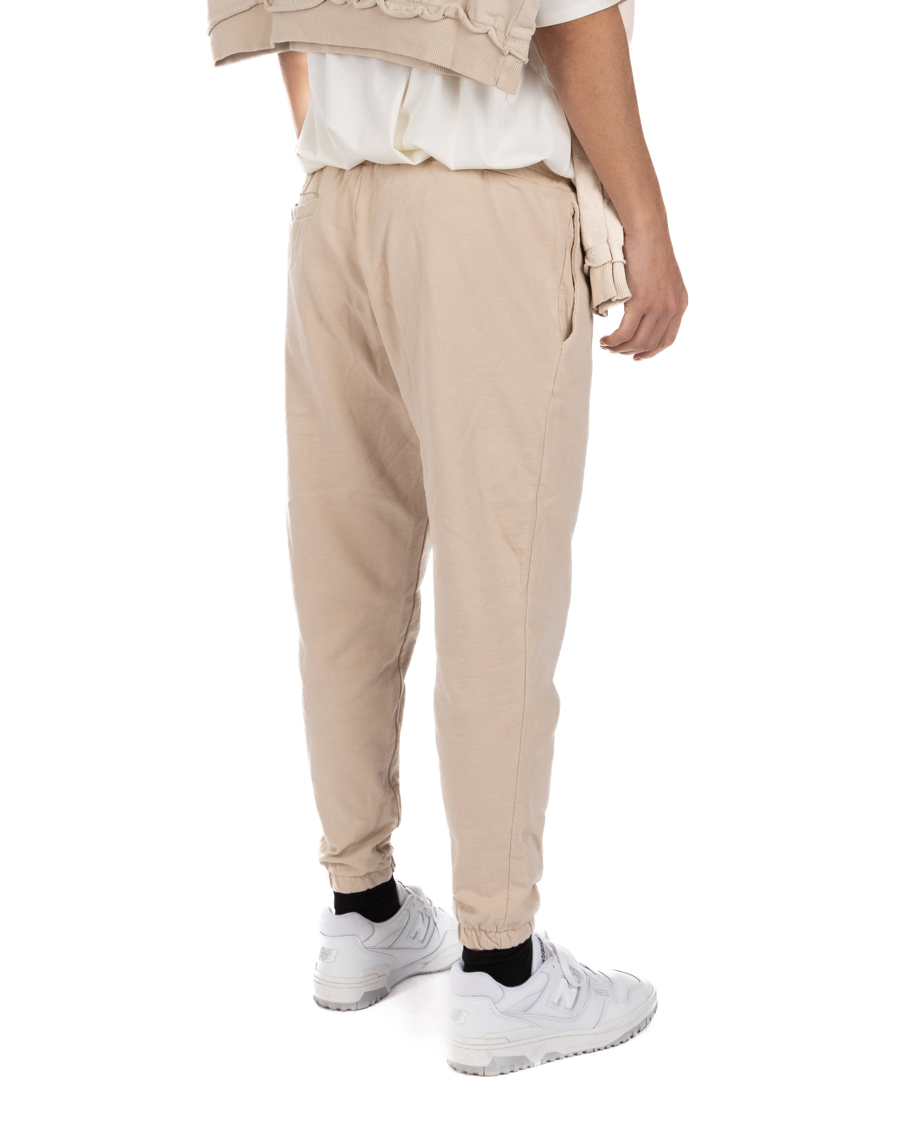 Hans - beige tracksuit trousers
