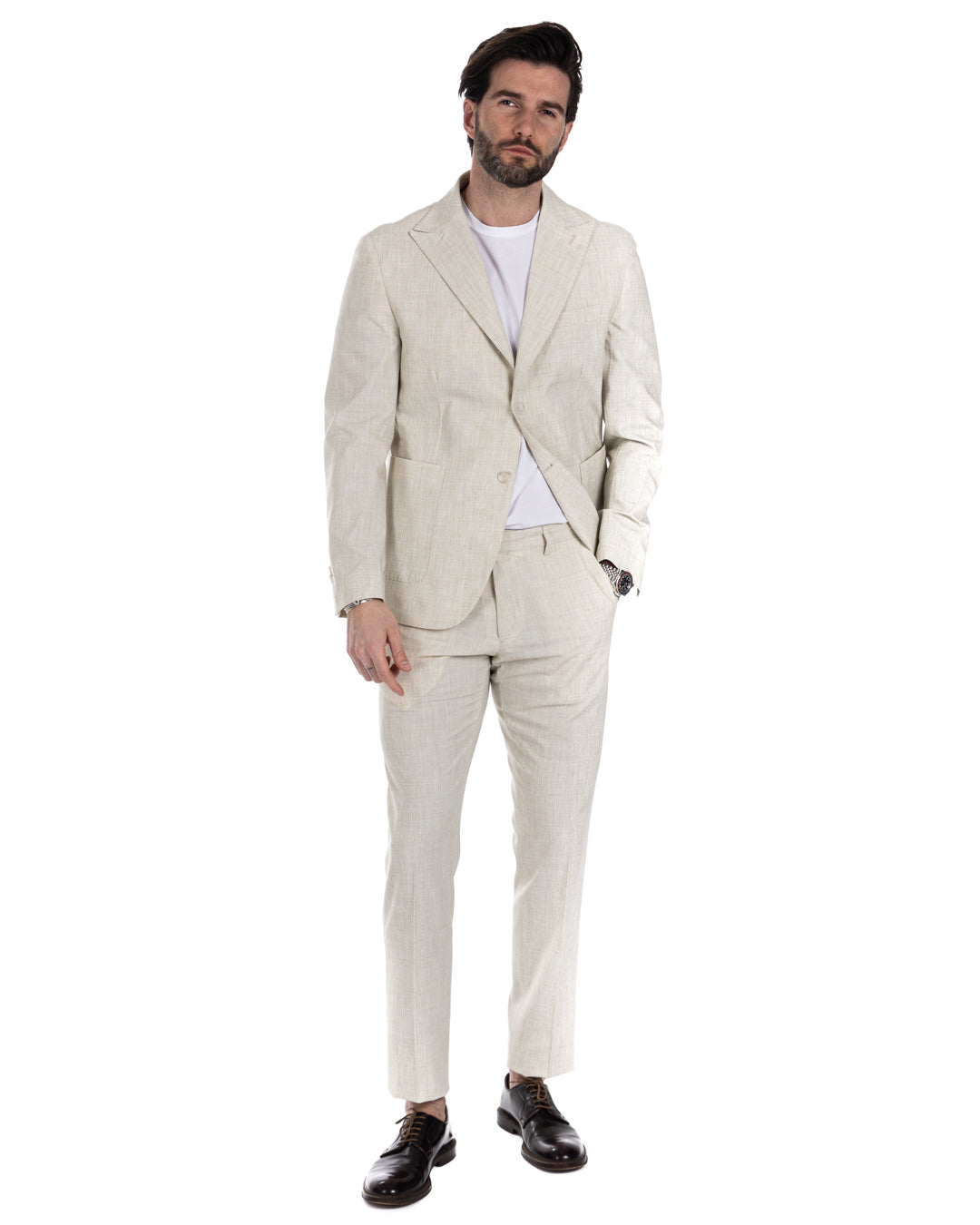 Lipari - green single-breasted suit