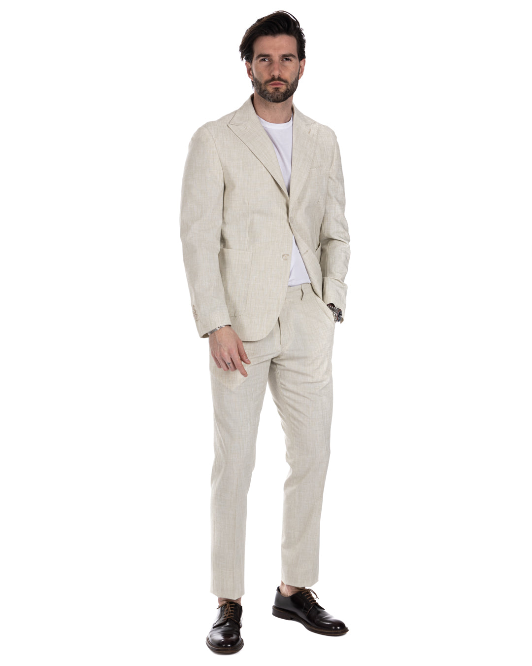 Lipari - green single-breasted suit