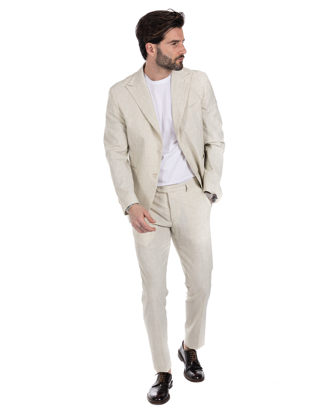 Lipari - green single-breasted suit
