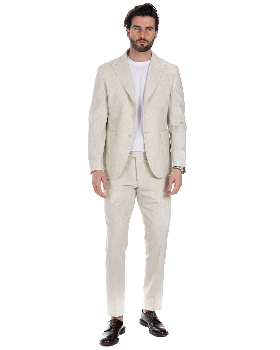 Lipari - green single-breasted suit