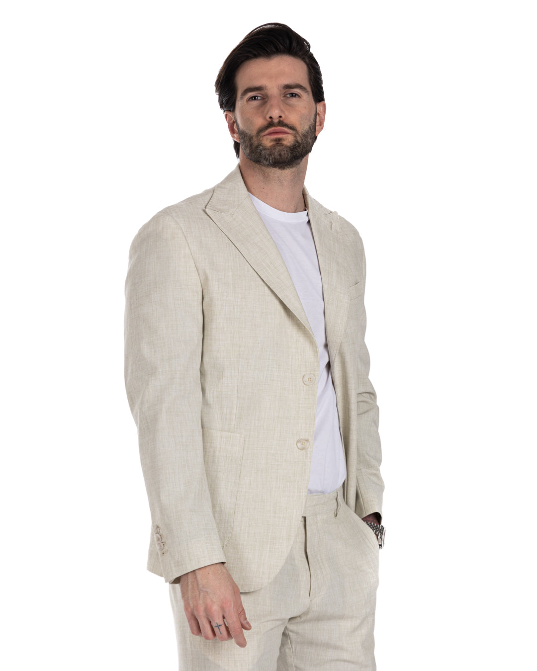 Lipari - green single-breasted suit
