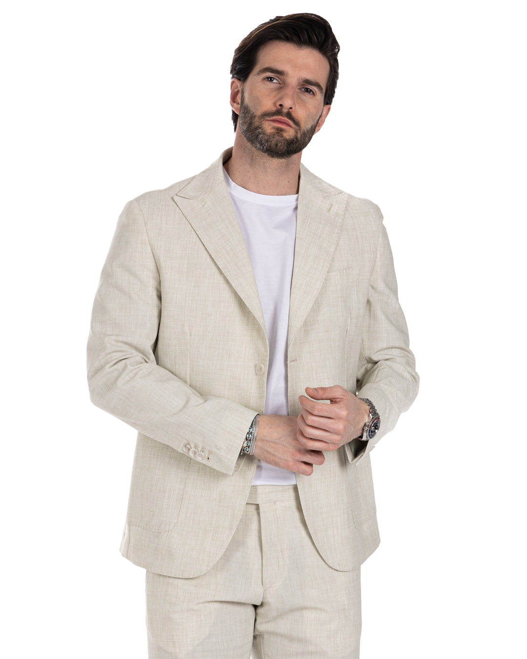 Lipari - green single-breasted suit