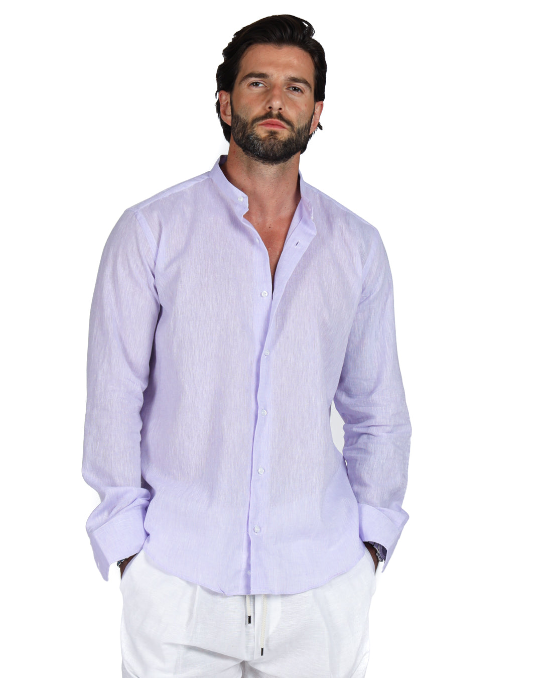 Positano - Lilac Korean linen shirt