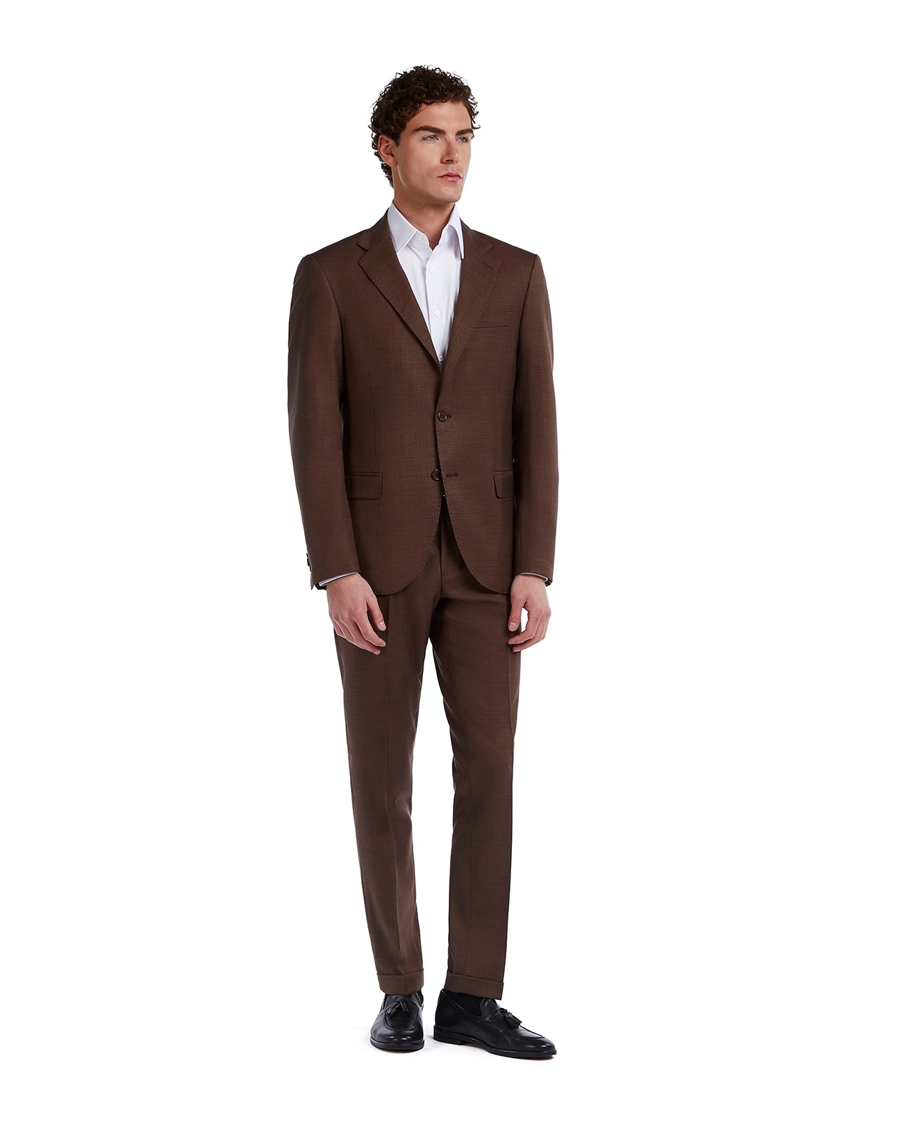 Sydney brown pinstripe suit
