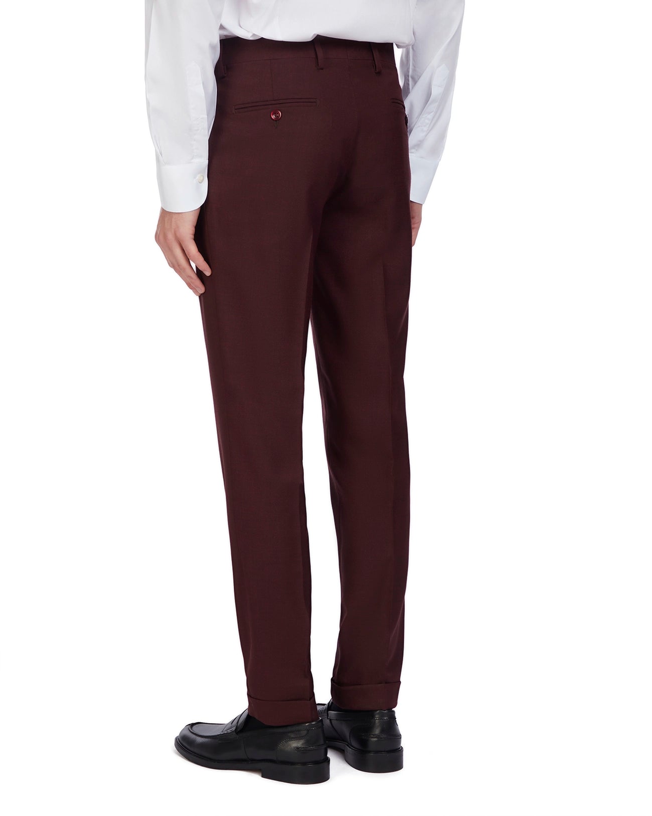 Sydney Bordeaux Pin-Striped Suit