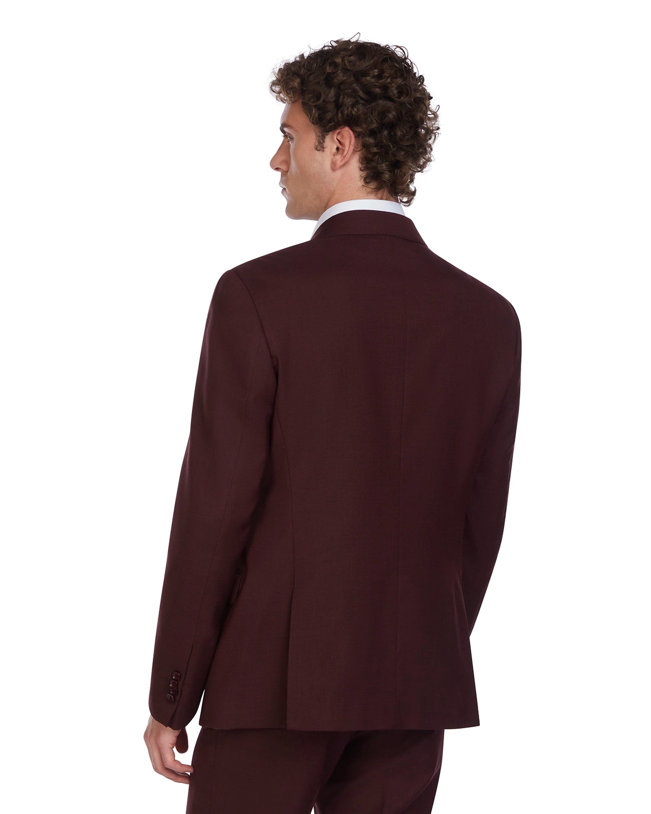 Sydney Bordeaux Pin-Striped Suit