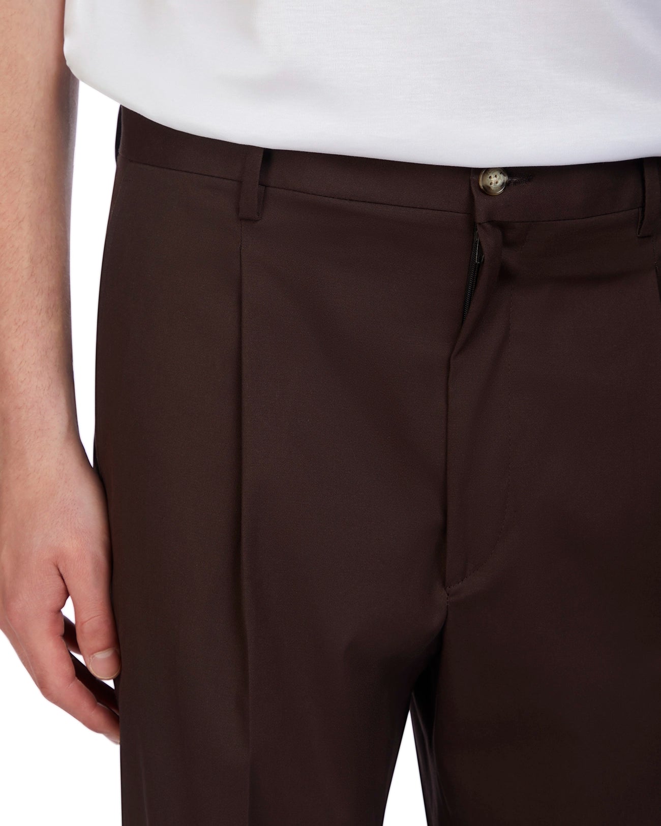 Pantalone Ajaccio in cotone moro