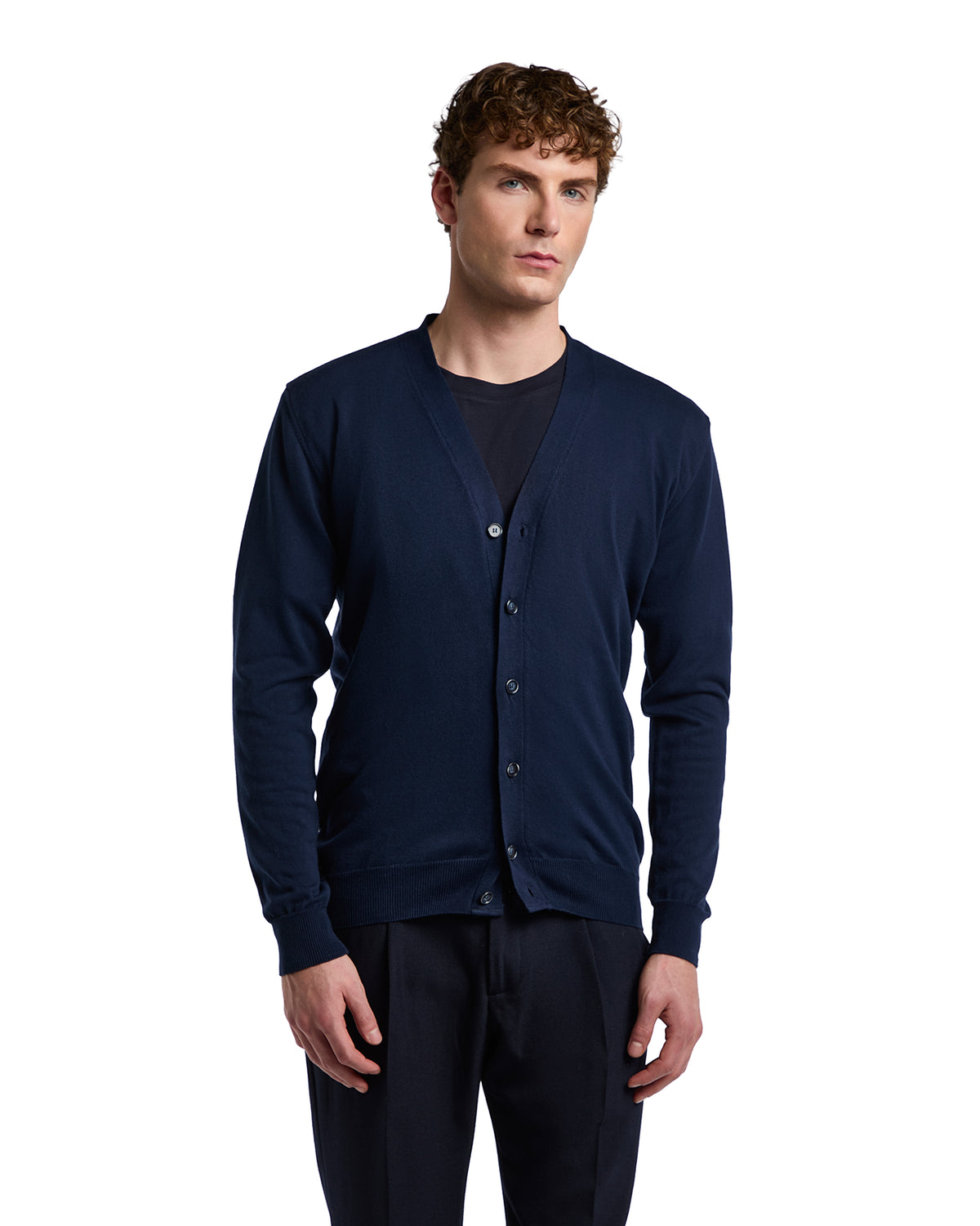 Alex blue cotton cardigan
