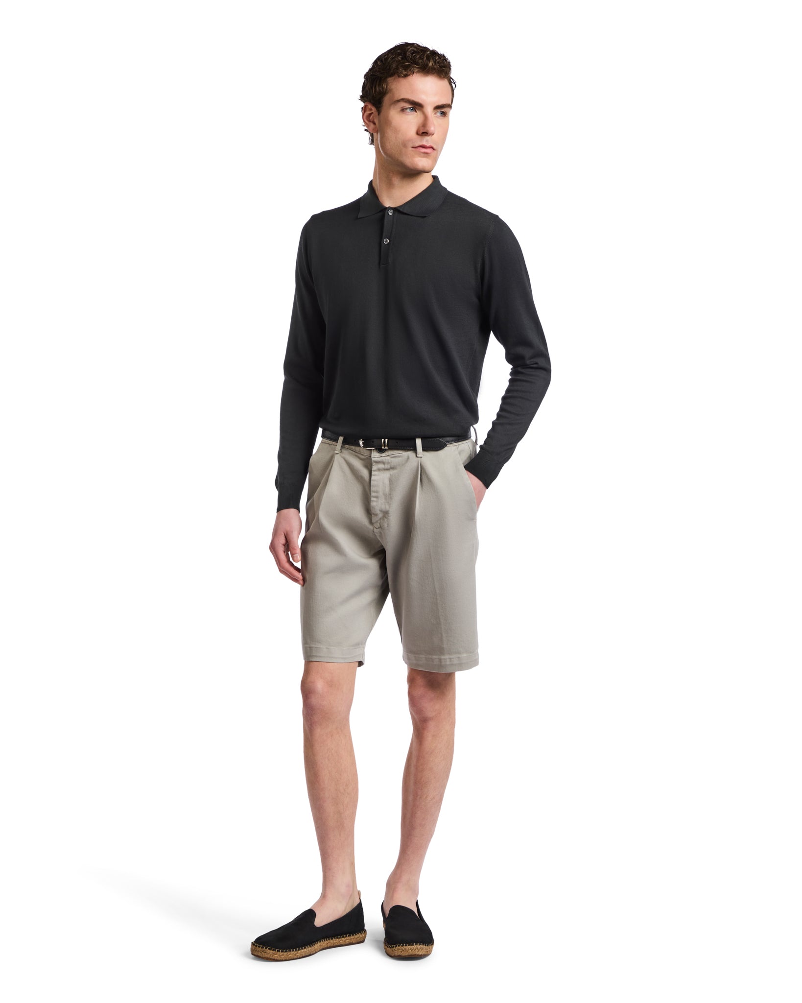 Polo Andrey de algodón negra