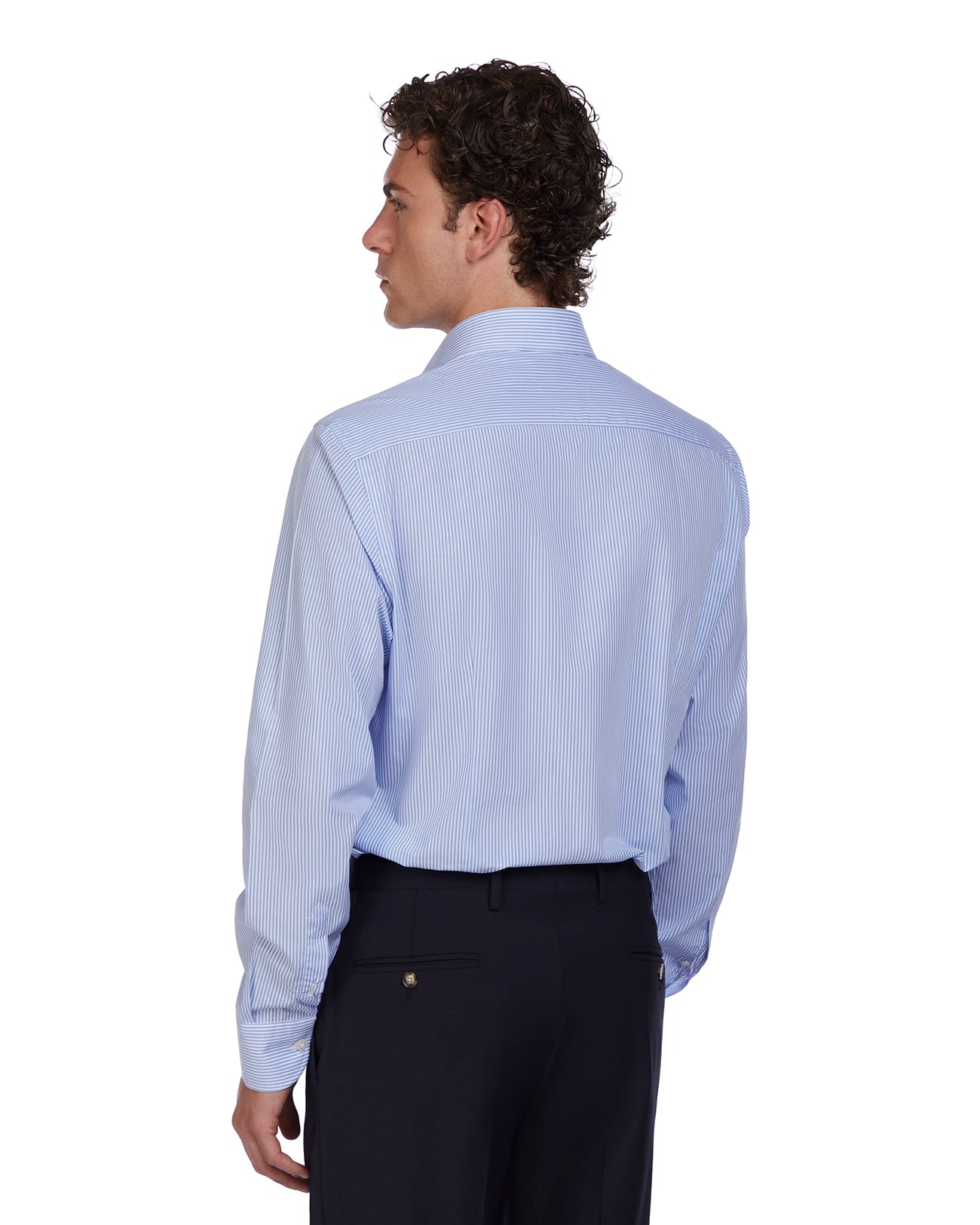 Camicia Kalt a righe azzurre in cotone