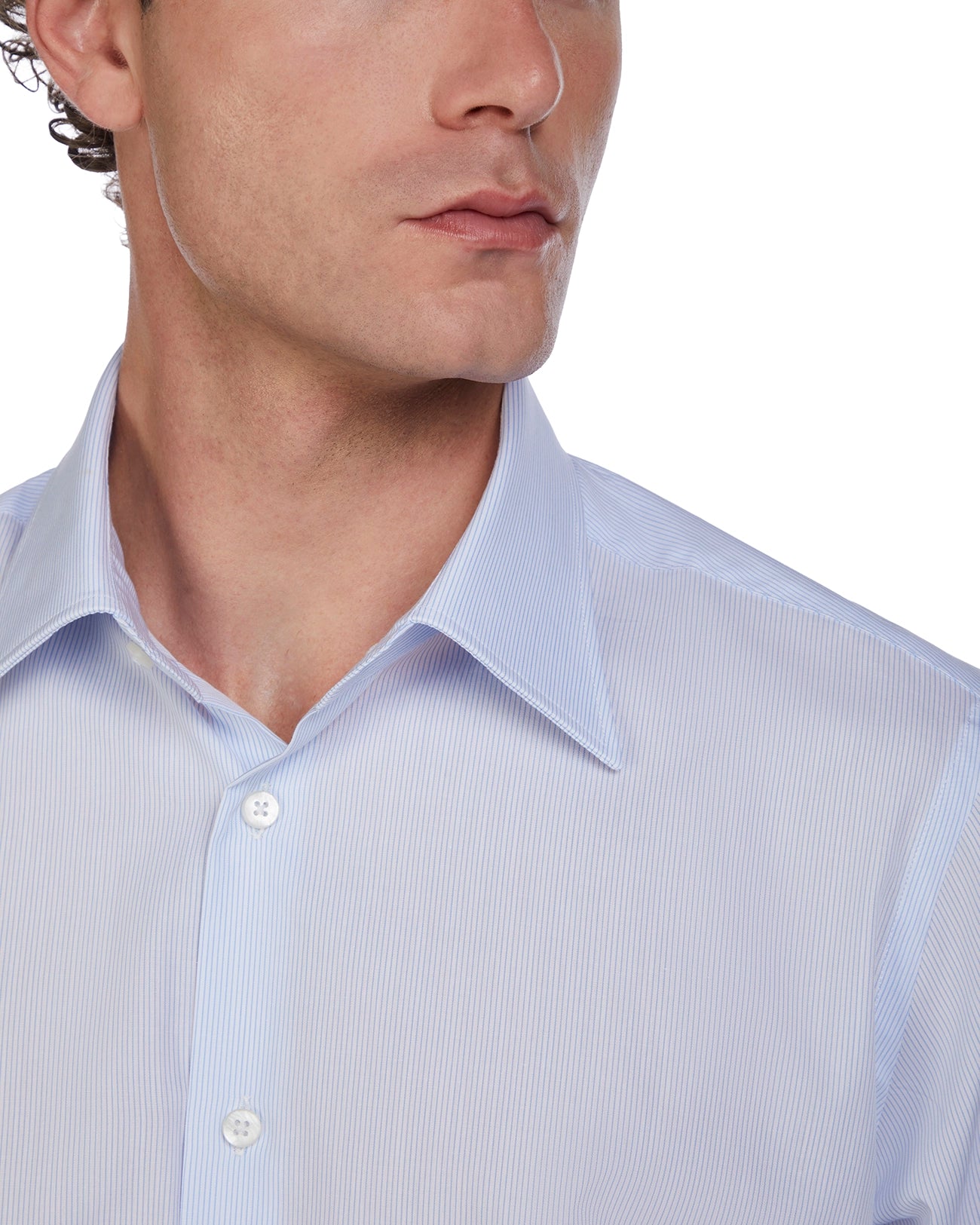 Camicia Wex a righe azzurre in cotone