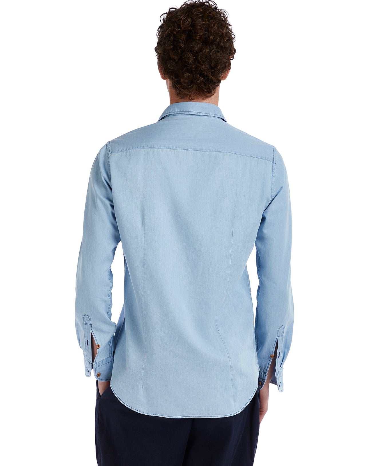 Mark light wash denim shirt 