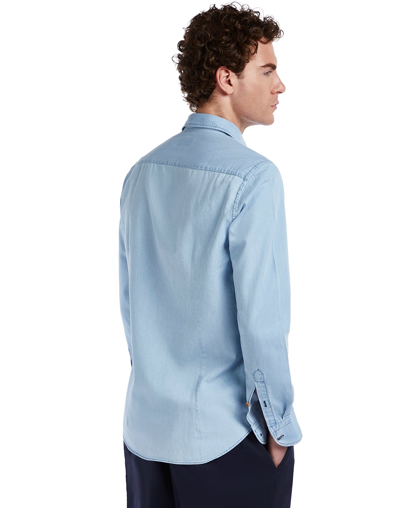 Mark light wash denim shirt 