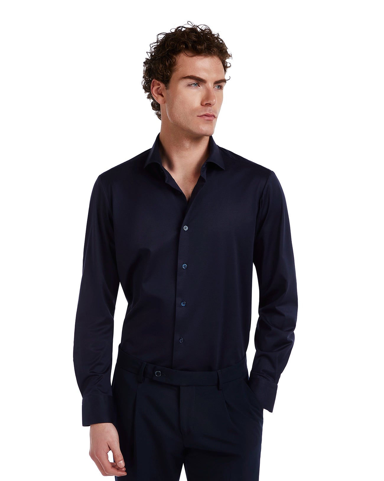 Miyagi blue cotton shirt