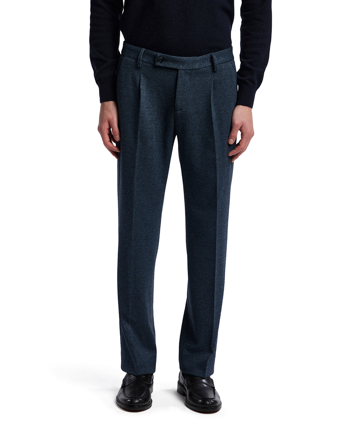 Pantalone Campiglio pied de poule blu