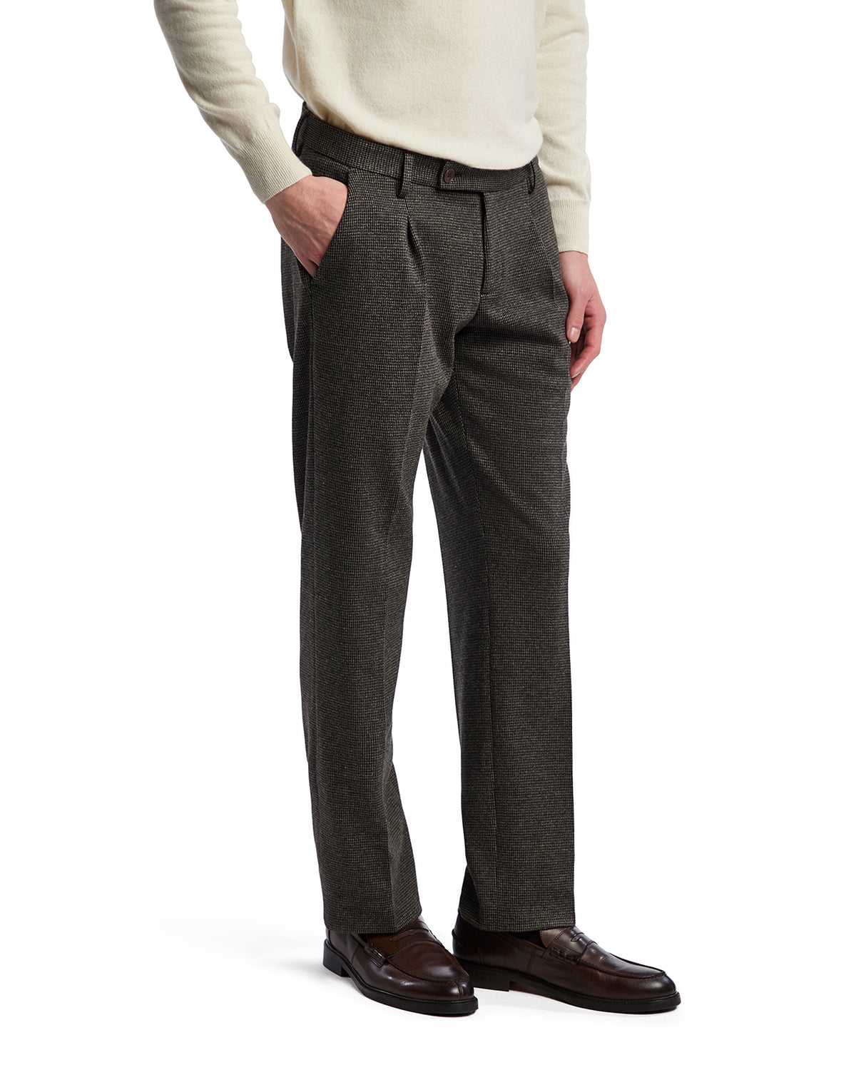 Campiglio dark houndstooth trousers