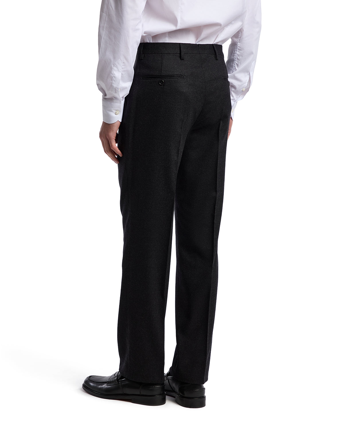Classic Rugby Drago flannel trousers in anthracite