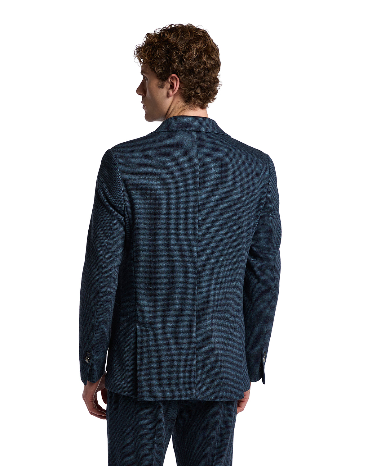 Blue houndstooth Cortina jacket