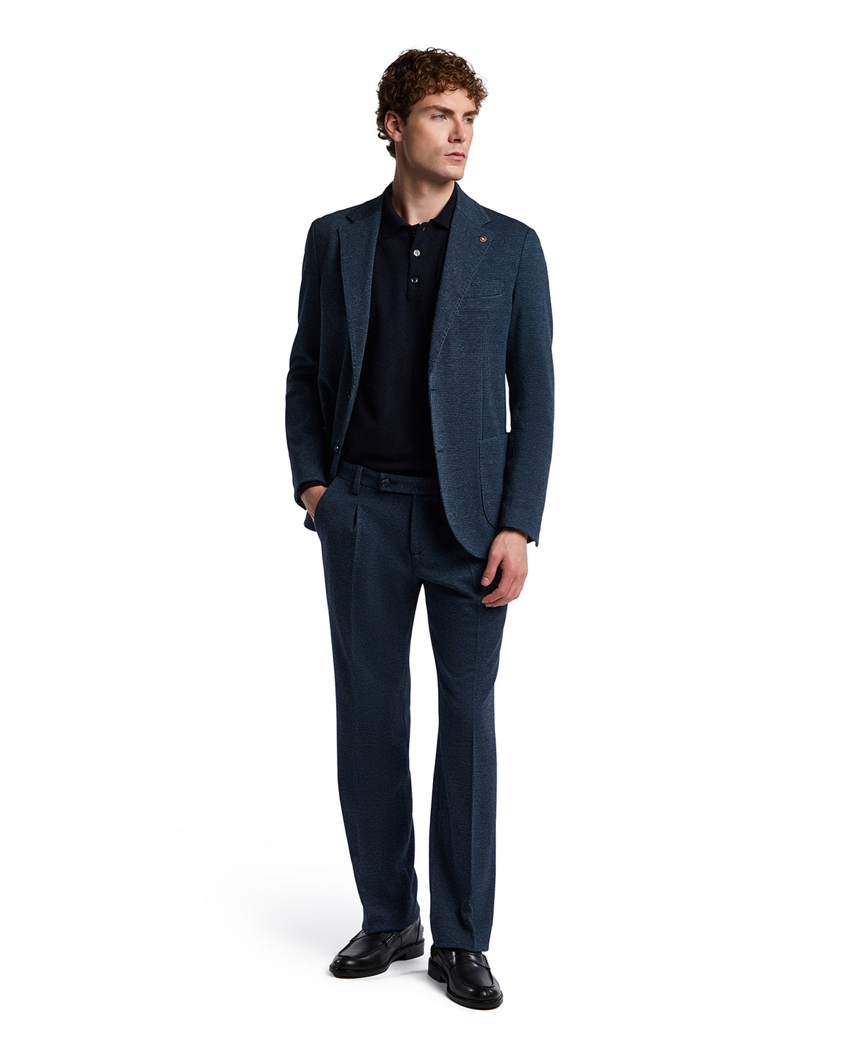 Blue houndstooth Cortina jacket