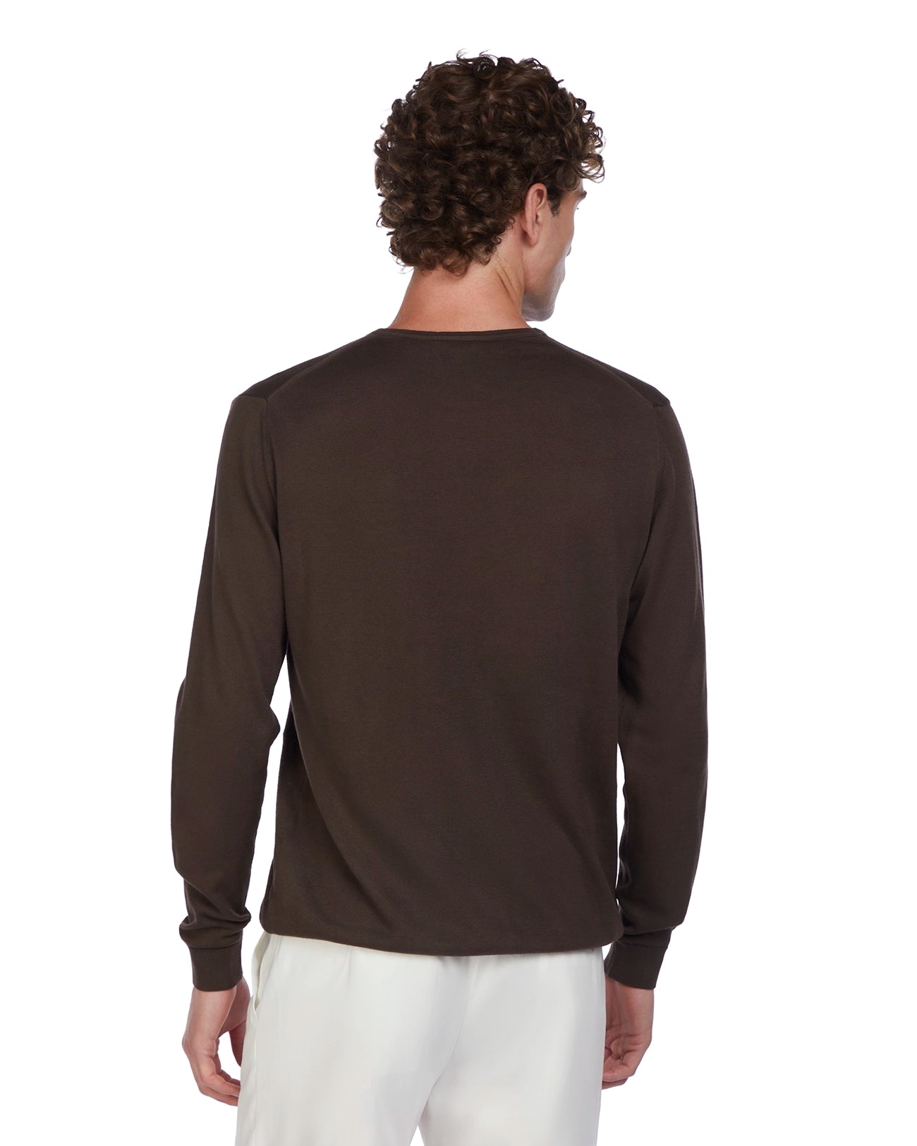 Daniil dark brown cotton jumper