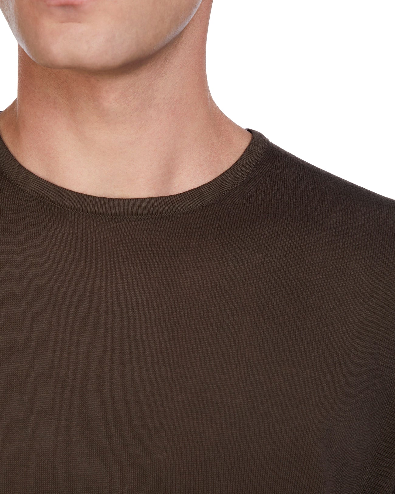 Daniil dark brown cotton jumper
